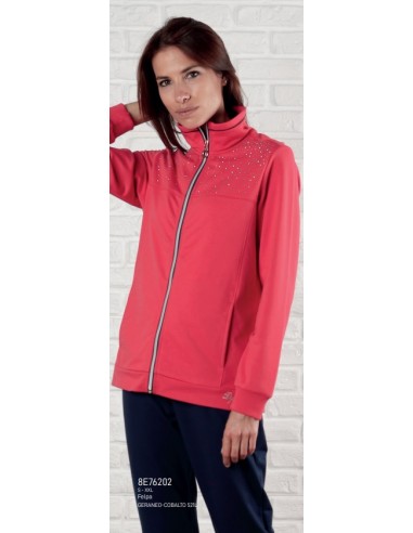 TUTA DONNA COTONE FELPATO PRIMAVERA - ESTATE CMP F.LLI CAMPAGNOLO FUXIA OVER TAGLIE FORTI 8E76202 - 521L